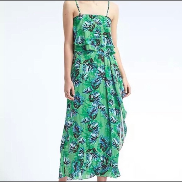 banana republic floral maxi dress